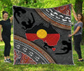 Aboriginal dots Zip pattern 3D printed Quilt