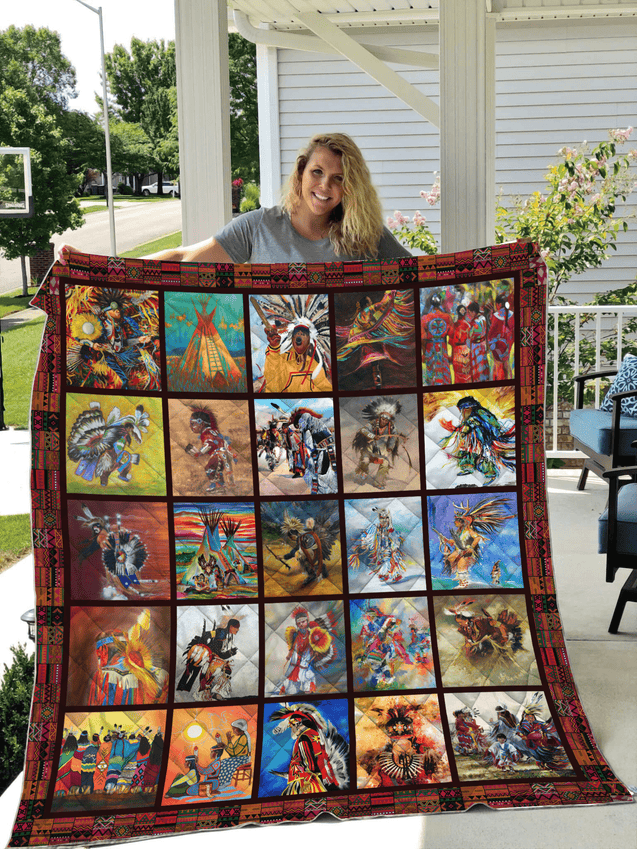 Native American Pow Wow 3D All Over Printed Quilt