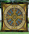 Celtic Compass 3D All Over Printed Quilt