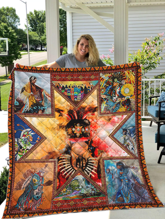 Native American Pow Wow 3D All Over Printed Quilt