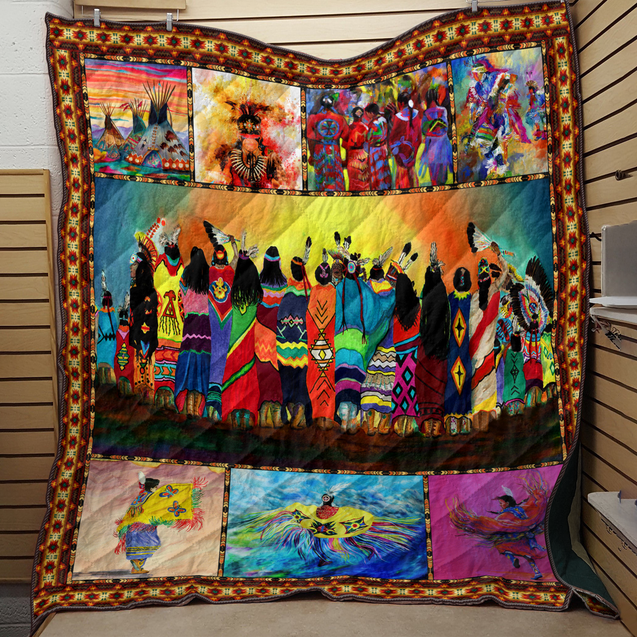 Powwow 3D Printed Quilt DQB03052101