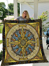 Celtic Compass 3D All Over Printed Quilt