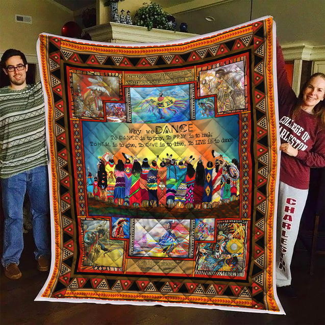 Native American Pow Wow 3D All Over Printed Quilt