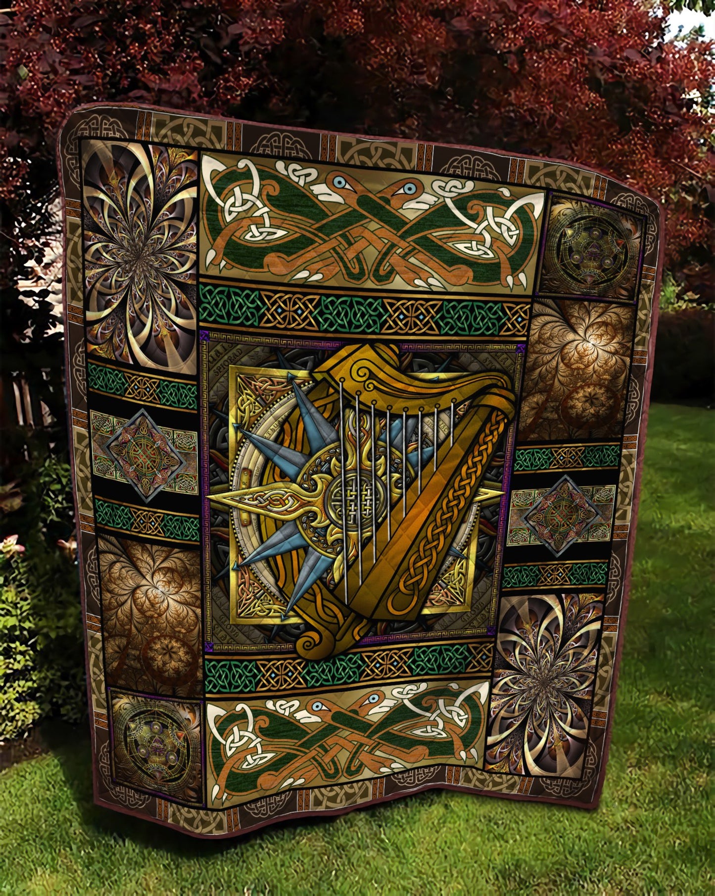 Celtic 3D All Over Printed Quilt