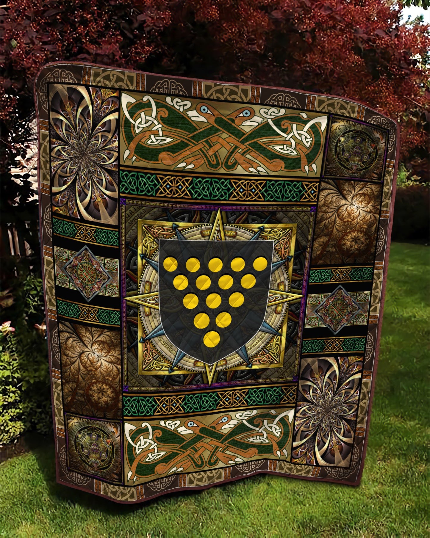 Celtic 3D All Over Printed Quilt