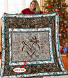 Deer Couple Customize Name Quilt