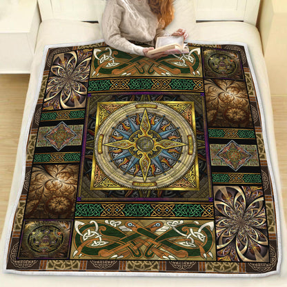 Celtic Compass 3D All Over Printed Quilt