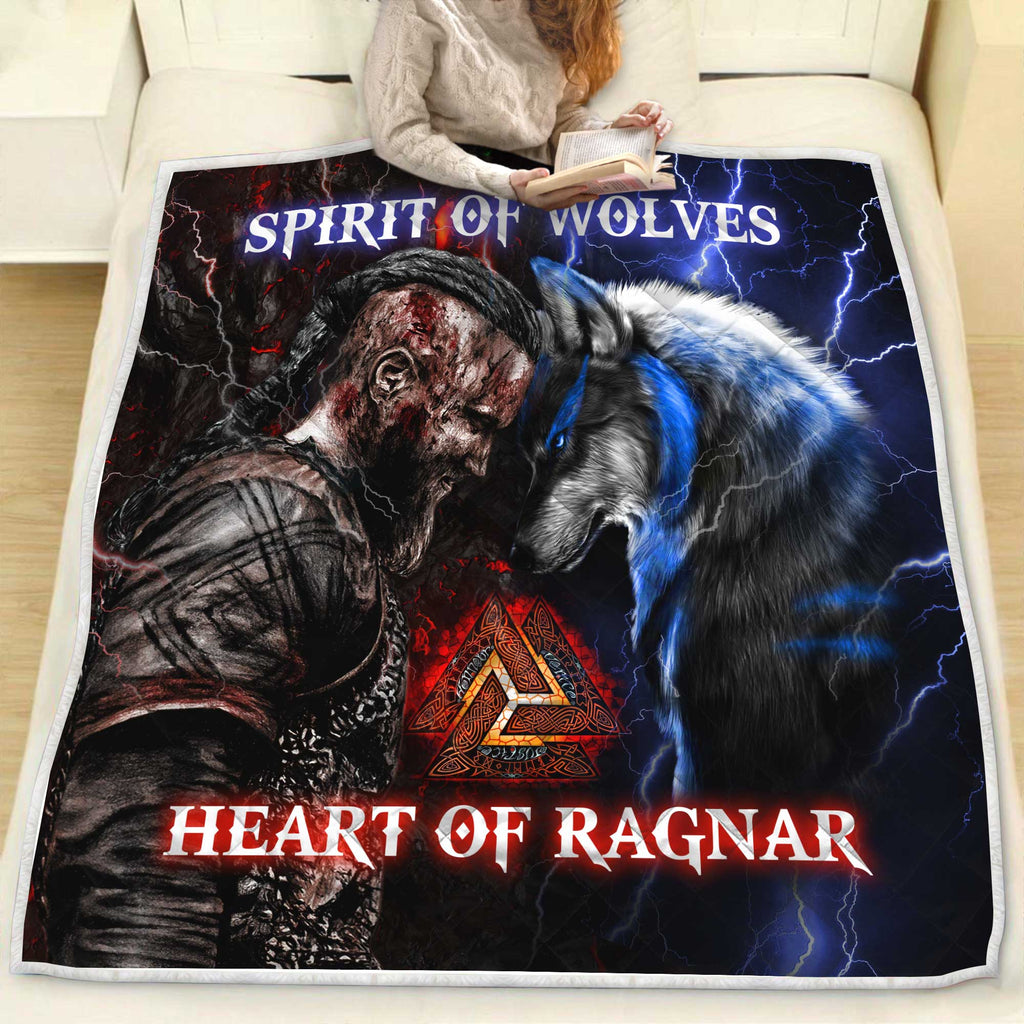 Viking 3D All Over Printed Quilt