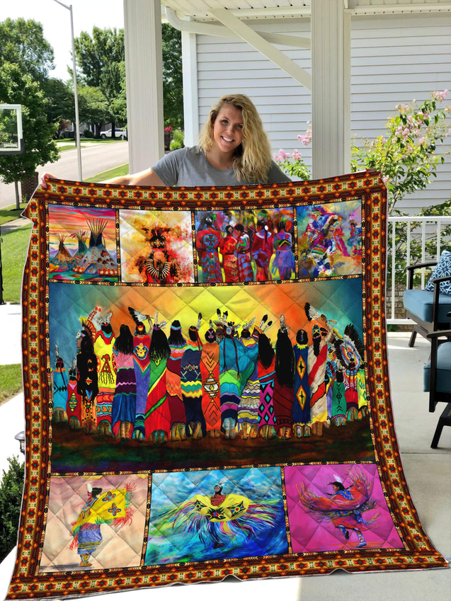 Powwow 3D Printed Quilt DQB03052101