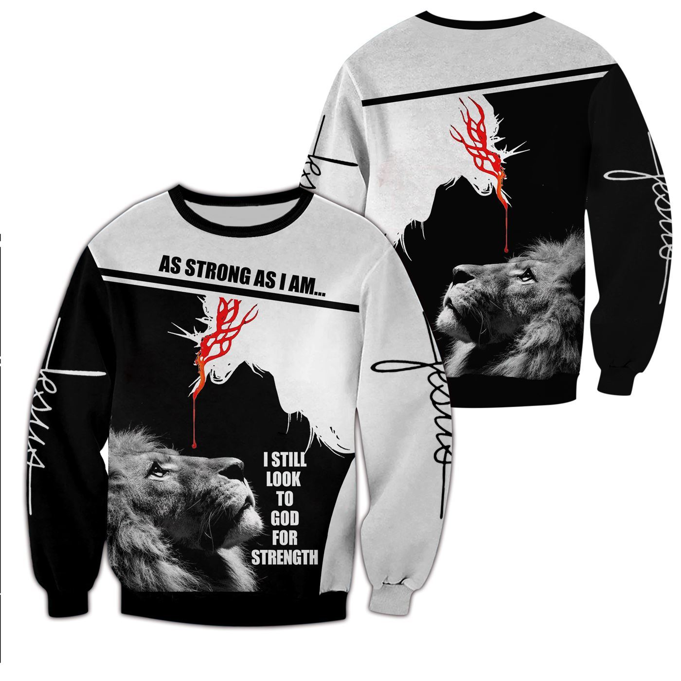 As Strong As I Am 3D All Over Printed Shirts For Men and Women PL240306-Apparel-PL8386-Sweatshirts-S-Vibe Cosy™