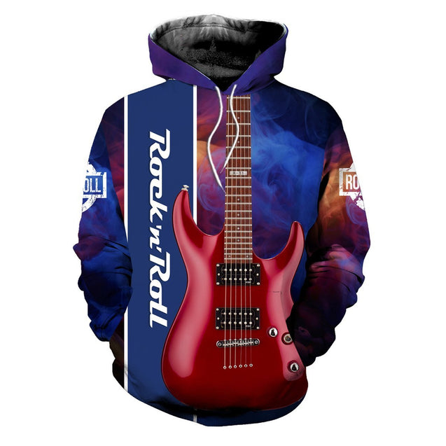 Rock'n'Roll guitar 3D Printed Music Clothes HG10251-Apparel-HG-Hoodie-S-Vibe Cosy™