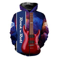 Rock'n'Roll guitar 3D Printed Music Clothes HG10251-Apparel-HG-Zip hoodie-S-Vibe Cosy™