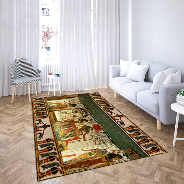 Tomb of nefertari Ancient Egypt 3D Design print Rug