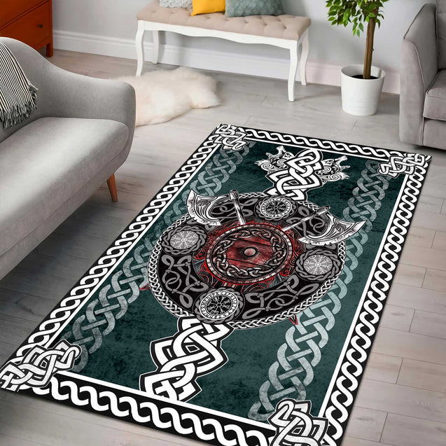 Viking 3D All Over Printed Rug