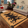 Ancient greece Warrior Greek Mythology 3D design print Rug