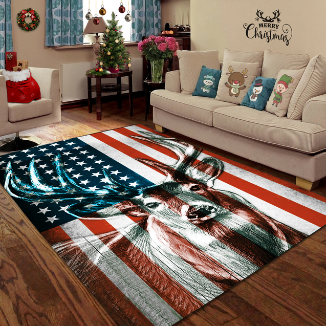 US Deer 3D All Over Printed Rug MH19052104