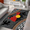 Aboriginal dots Zip pattern 3D design printed Rug