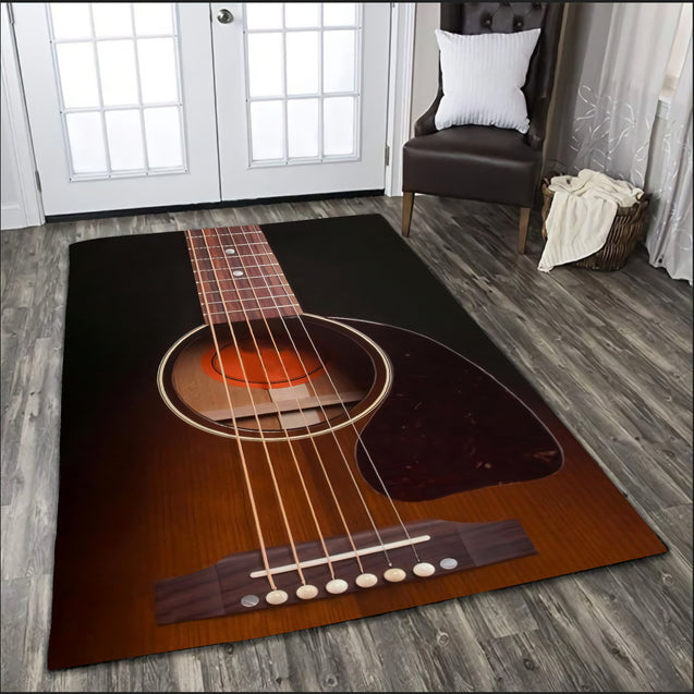 Guitar Musical Instrument 3D Rug HHT07012104