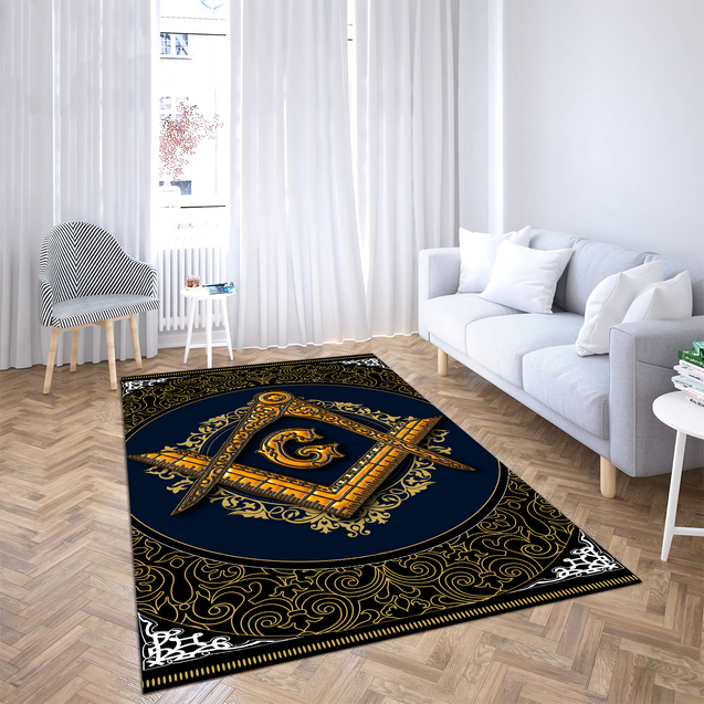 Freemasonry 3D All Over Printed Rug