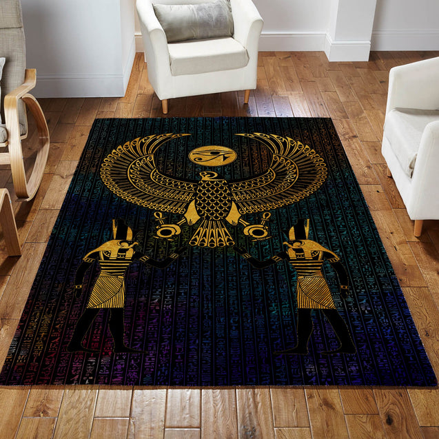 Horus Eye Egypt Anubis Ancient 3D print Rug