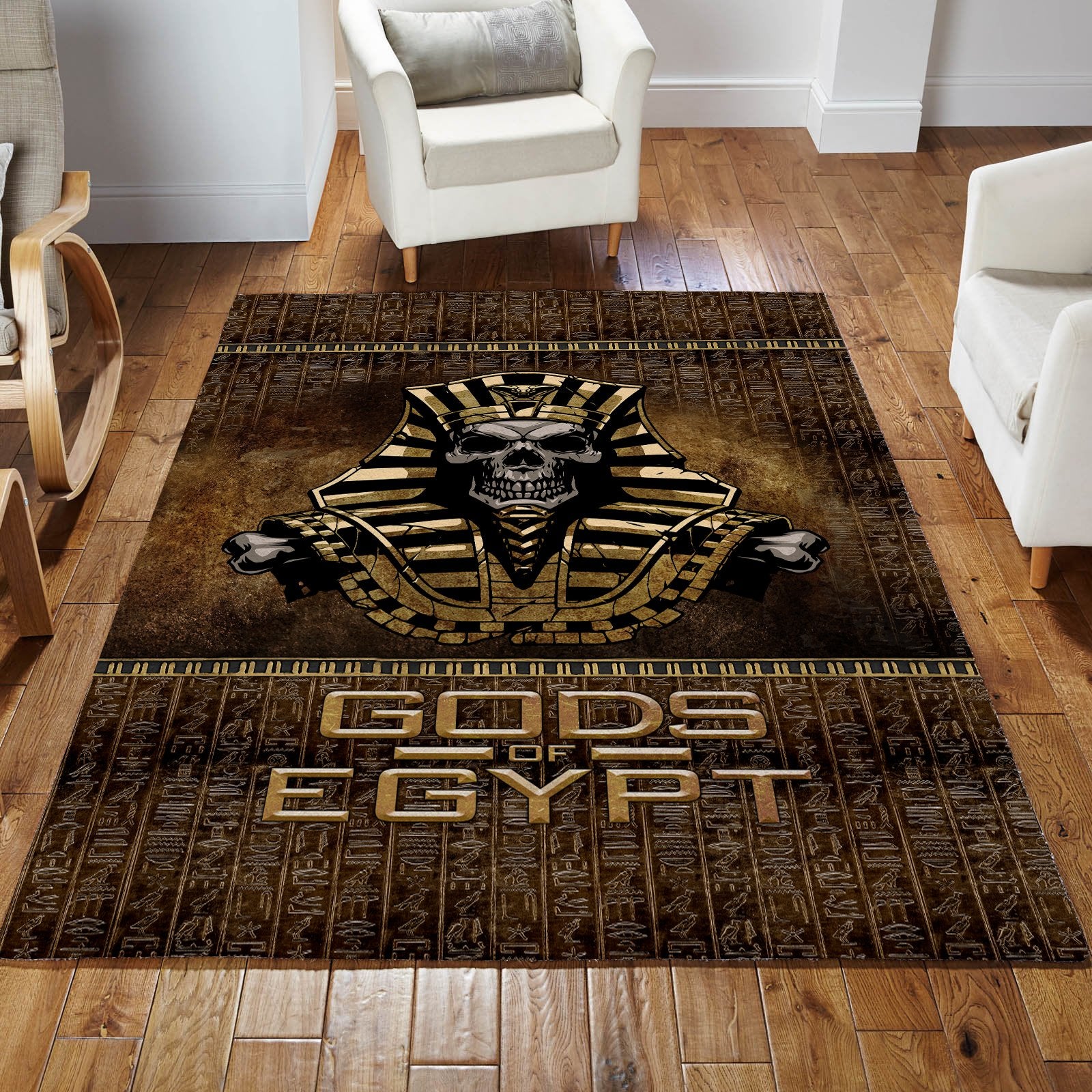 Ancient Egyptian Mythology Culture 3D print Rug