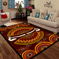 Aboriginal Didgeridoo Australia Culture art Rug