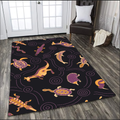 Aboriginal Animal Culture Painting art 3D Design Rug