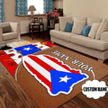 Customize Name Loving Puerto Rico Rug sn09082103