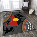 Aboriginal dots Zip pattern 3D design printed Rug