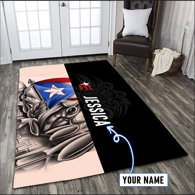 Customize Name  Common Coquí Puerto Rico Rug MH23022104