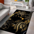 Amazing Polynesian Hawaii Turtle Golden Rug ML