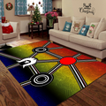 Aboriginal heal the sun and spirit 3D print Rug