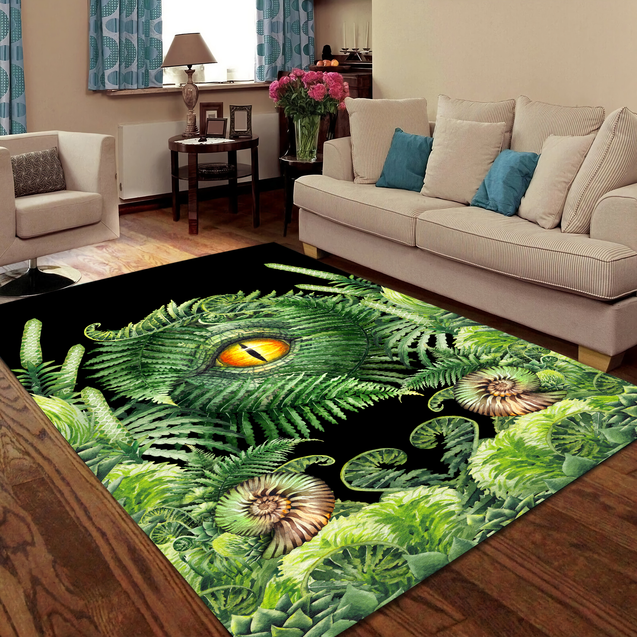 Seashell And Fern Eyes Rug