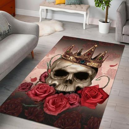Real King Skull Premium Rug