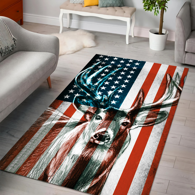 US Deer 3D All Over Printed Rug MH19052104