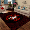 Celtic culture Triskelion Triple Red pattern 3D print Rug