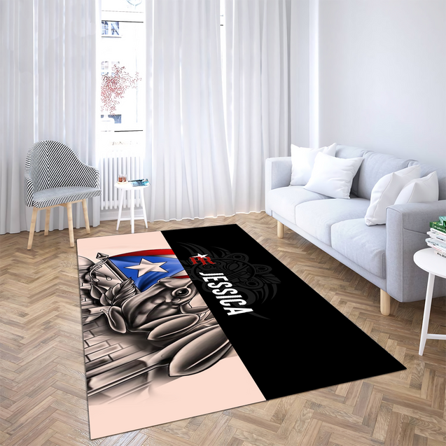 Customize Name  Common Coquí Puerto Rico Rug MH23022104