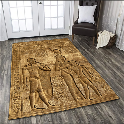 Ancient Egyptian Gods Treasure Mythology Culture Rug