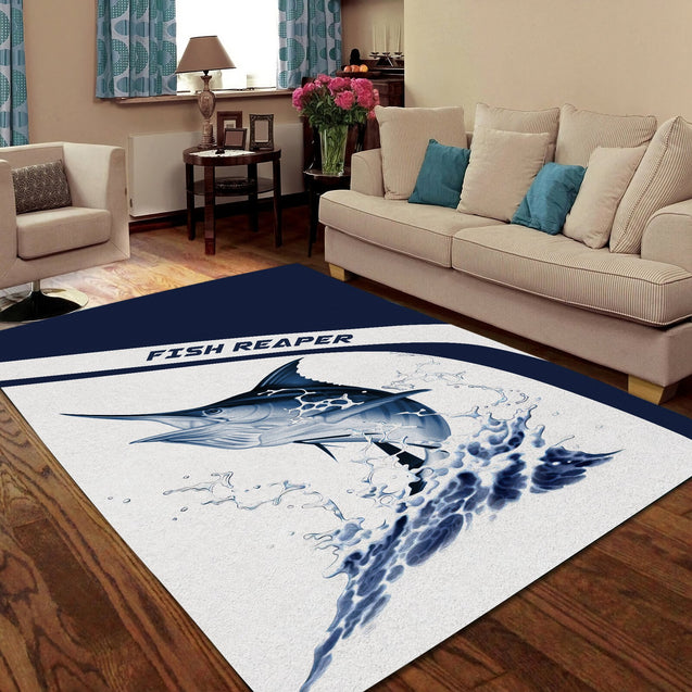 Marlin fishing design 3d print Rug