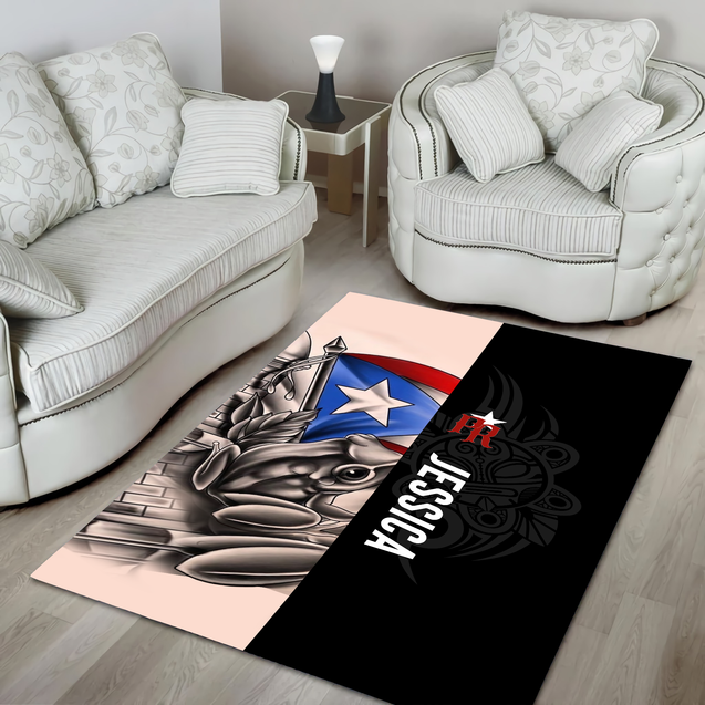 Customize Name  Common Coquí Puerto Rico Rug MH23022104