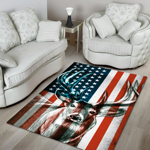 US Deer 3D All Over Printed Rug MH19052104