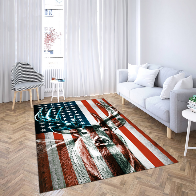 US Deer 3D All Over Printed Rug MH19052104