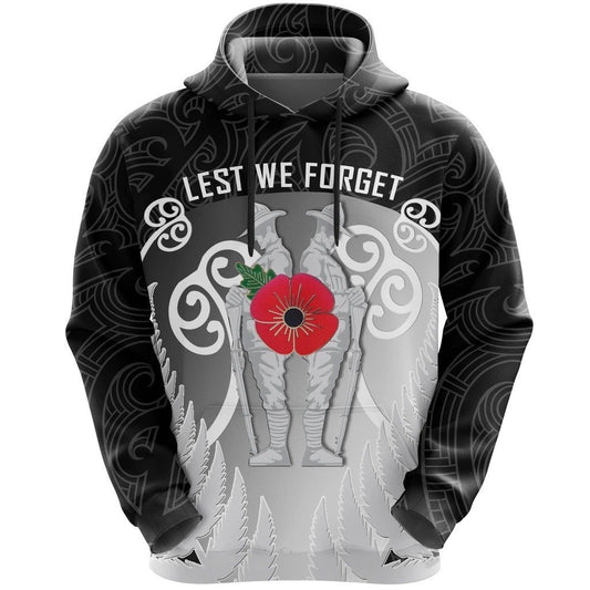 Anzac New Zealand Hoodie, Red Poppy Remembrance Pullover Hoodie, Zip, T-shirt HC18803 - Amaze Style™-Apparel