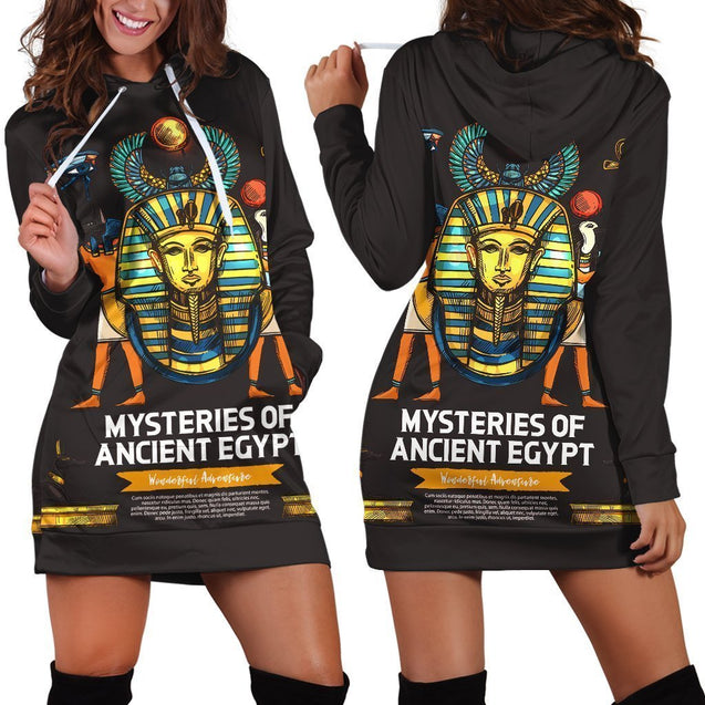 All Over Printed Royalty Hoodie Dress-Apparel-HbArts-Hoodie Dress-S-Vibe Cosy™