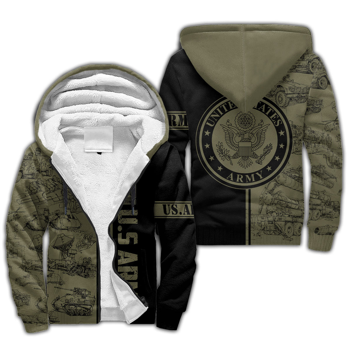 US Army 3D All Over Printed Unisex Shirts