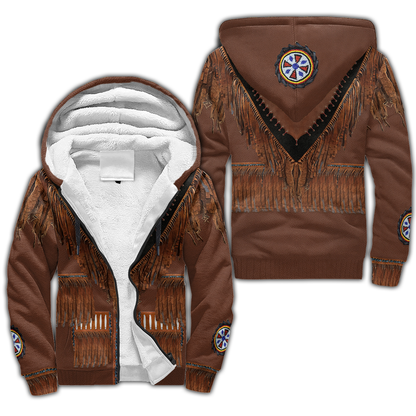 Native Cowboy Jacket No8 Cosplay 3D Over Printed Unisex Deluxe Hoodie ML
