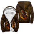 Wolf 3D All Over Printed Unisex Deluxe Hoodie ML