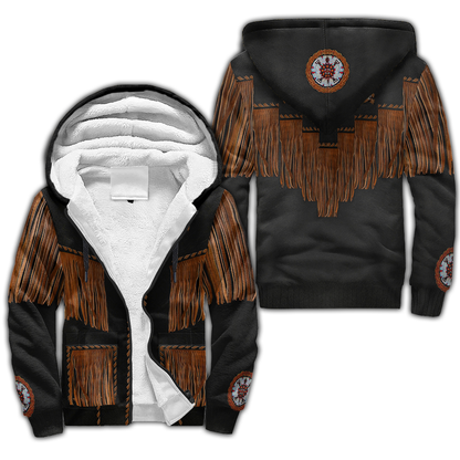 Native Cowboy Jacket No9 Cosplay 3D Over Printed Unisex Deluxe Hoodie ML
