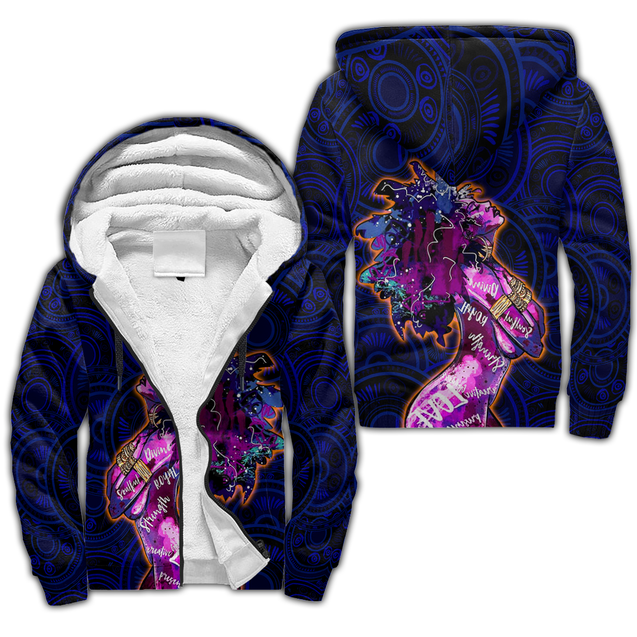 African Strong Girl Unisex Deluxe Hoodie ML