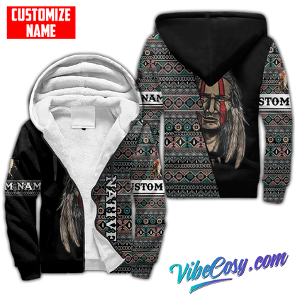 Customized Name Native American 3D All Over Printed Unisex Shirts
